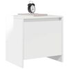 vidaXL Comodini 2 pz Bianco Lucido 45x34x44,5 cm in Truciolato