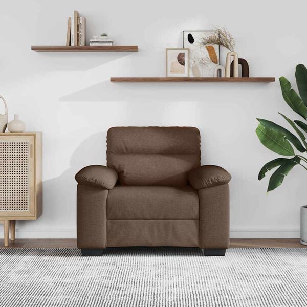 vidaXL Poltrona Marrone 100x81x84 cm in Tessuto