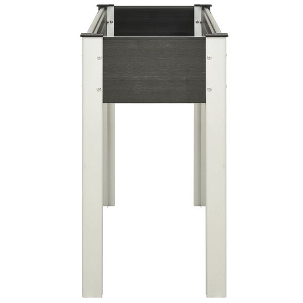 vidaXL Fioriera Rialzata da Giardino Grigia 120x40x75 cm in WPC