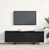 vidaXL Mobile TV Rovere Nero 120 x 30 x 40,5 cm Legno multistrato