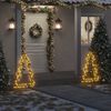 vidaXL Decorazione Luminosa Natale Picchetti Terra Albero 115LED 90cm