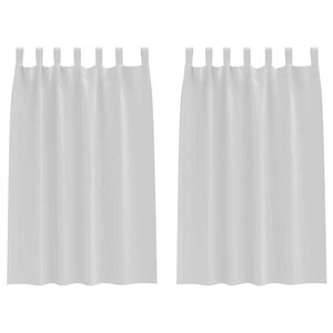 vidaXL Tende Blackout con Anelli 2 pcs Grigio Chiaro 175 x 140 cm
