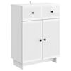 vidaXL Credenza Bianco Lucido 66 x 34,5 x 90 cm Legno ingegnerizzato