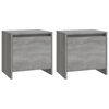 vidaXL Comodini 2 pz Grigio Sonoma 45x34x44,5 cm in Truciolato