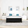 vidaXL Letto a molle con materasso Nero 140 x 210 cm Tessuto