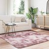 vidaXL Tappeto Shaggy a Pelo Lungo NAVARRA Rosa Antico 160x160cm