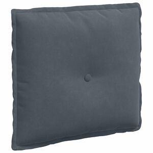 vidaXL Cuscino per Schiena Grigio scuro 50 x 45 cm Tessuto in Cords