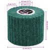 vidaXL Rulli Abrasivi 3 pcs Verde 12 x 12 x 10 cm Fibre sintetiche