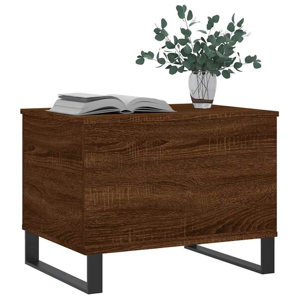vidaXL Tavolino Salotto Rovere Marrone 60x44,5x45 cm Legno Multistrato