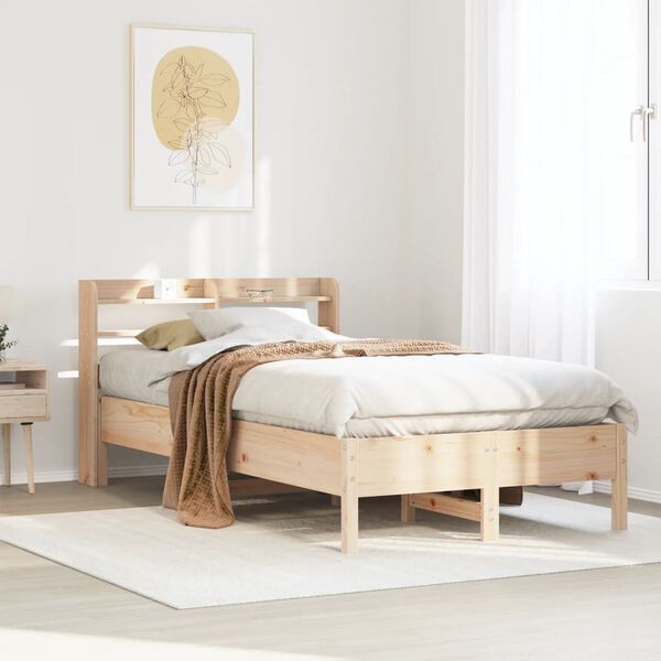 vidaXL Letto senza Materasso 120x190 cm in Legno Massello di Pino