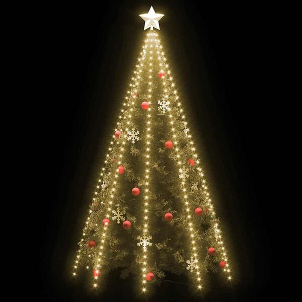 vidaXL Rete di Luci per Albero di Natale con 400 LED 400 cm