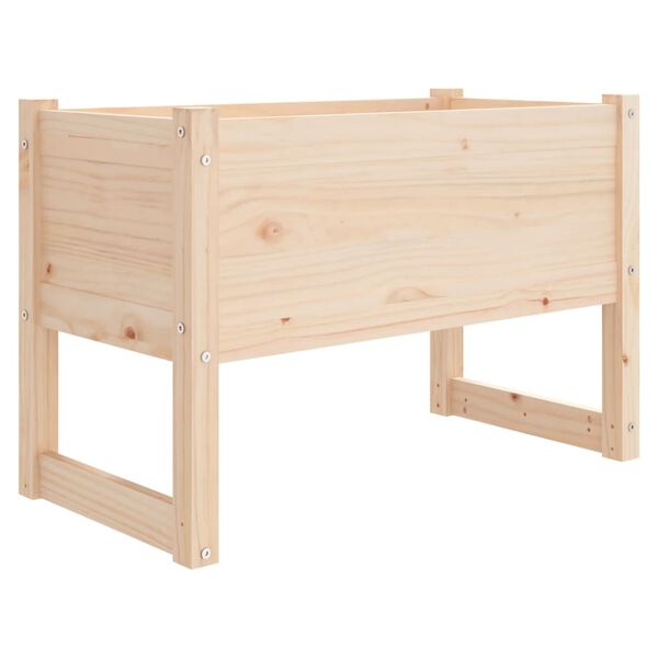 vidaXL Fioriera 78x40x52 cm in Legno Massello di Pino