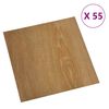 vidaXL Tavole per Pavimenti 55 pcs Marrone 5,11 m&sup2; PVC