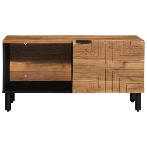 vidaXL Tavolino da Salotto 80x50x40 cm Legno Massello di Acacia