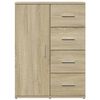 vidaXL Credenza Rovere Sonoma 59x39x80 cm in Legno Multistrato