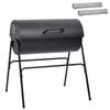 vidaXL Griglia a Barile con 2 Griglie di Cottura 3 pcs 80 x 73 x 90 cm
