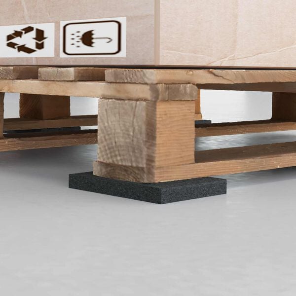 vidaXL Tappetino in Gomma Nero Gomma