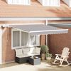 vidaXL Tenda Retrattile Grigio chiaro 350 x 250 cm Tessuto e acciaio