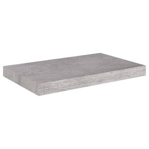 vidaXL Scaffale a Parete Grigio Cemento 50x23x3,8 cm in MDF