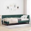 vidaXL Struttura Letto Angolare con Materasso 2 pcs Verde Velluto