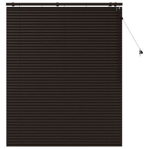 vidaXL Tenda Veneziana Marrone Scuro 130 x 160 cm 35 mm