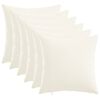 vidaXL Federa 6 pz HEERLEN Bianco 30 x 30 cm Tessuto