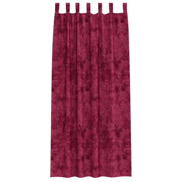 vidaXL Tende in Velluto 2 pcs Rosso vino 225 x 140 cm Velluto