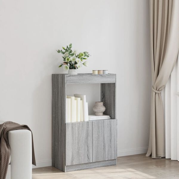 vidaXL Credenza Grigio Sonoma 63x33x100 cm in Truciolato