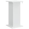 vidaXL Supporto per piante Bianco Lucido 30,5 x 30 x 60,5 cm