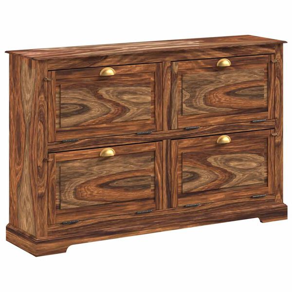 vidaXL Scarpiera 140x35x90 cm in Legno Massello di Acacia