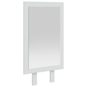 vidaxl Specchio FAUSKE Bianco 43 x 3,5 x 77 cm Rettangolare