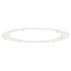 vidaXL adatto per Anello d'Albero Piatto Bianco &Oslash;90/120 cm Acciaio