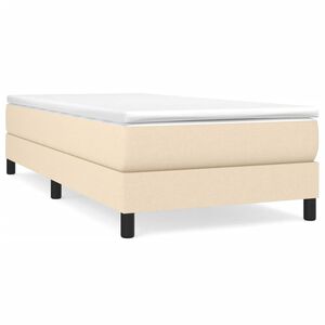 vidaXL Struttura Letto a Rete a Molle Crema 90x190 cm in Tessuto