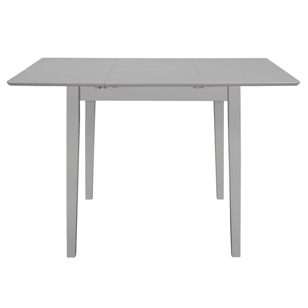 vidaXL Tavolo da Pranzo Estensibile Grigio (80-120)x80x74 cm in MDF