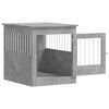 vidaXL Gabbia Cani Arredamento Grigio Cemento 64,5x80x71cm Multistrato