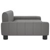vidaXL Divano per Bambini Grigio 90x53x30 cm in Similpelle