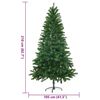 vidaXL Albero di Natale Artificiale Realistico con Punte 210 cm Verde