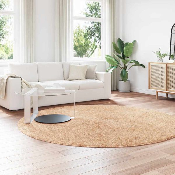 vidaXL Tappeto Shaggy a Pelo Lungo NAVARRA Beige 240x240 cm poliestere