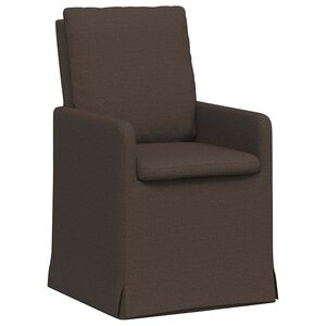 vidaXL Sedie da pranzo 2 pz Tela Grigio scuro 57 x 67 x 98 cm