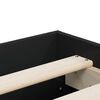 vidaXL Giroletto con Cassetti Nero 135x190 cm in Legno Multistrato