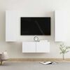 vidaXL Set Mobili Porta TV 3 pz Bianco in Legno Multistrato