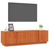 vidaXL Mobile TV Marrone Cera 140 x 40 x 40 cm Legno di pino massiccio