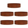 vidaXL Anello per vaso 5 pcs Marrone 80 x 80 x 20 cm