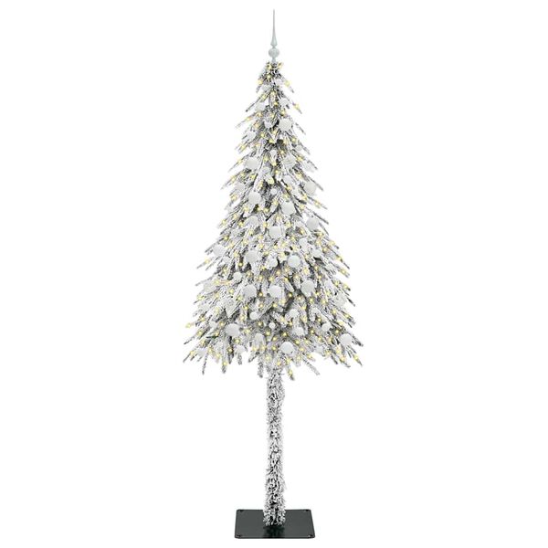 vidaXL Albero di Natale con 300 LED Bianco 210 cm PE e Acciaio