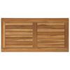 vidaXL Piano del tavolo Rettangolare Legno di teak solido Naturale
