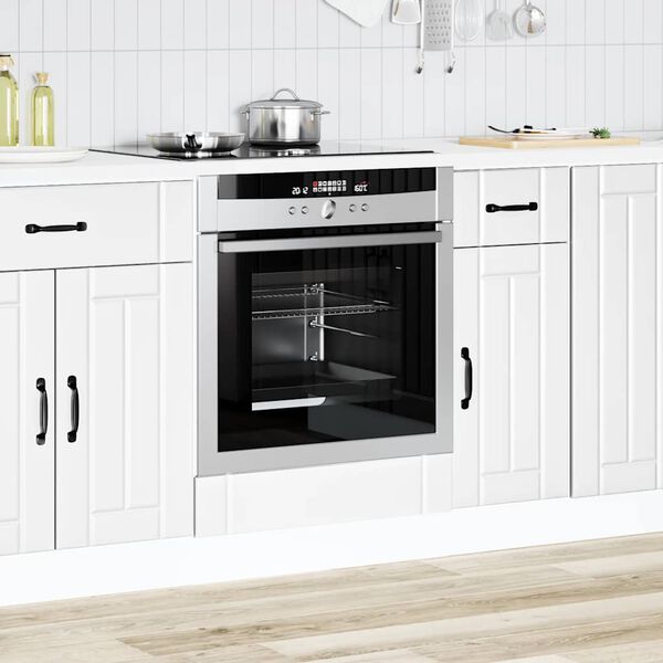 vidaXL Armadio Forno Lucca Bianco in Legno Multistrato