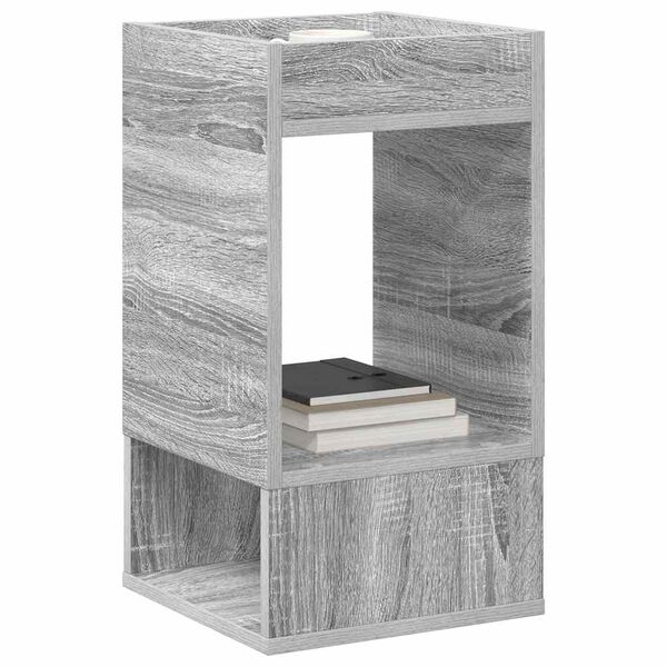 vidaXL Tavolino Grigio Sonoma 30 x 30 x 56 cm Legno multistrato
