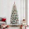 vidaXL Albero di Natale artificiale Bianco 78 x 78 x 210 cm