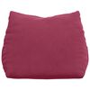vidaXL Cuscino per Schiena Rosso Vino 45 x 20 x 35 cm Tessuto in Cords