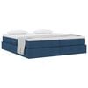vidaXL Letto con contenitore e materasso Blu 180 x 200 cm Poliestere